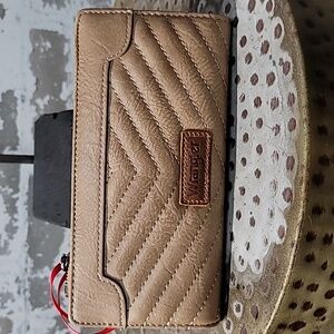 Wrangler Tan Quilted Wallet
